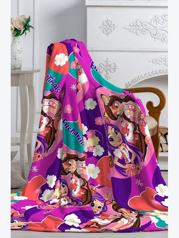Детский плед из аэрософта 150Х200 Enchantimals