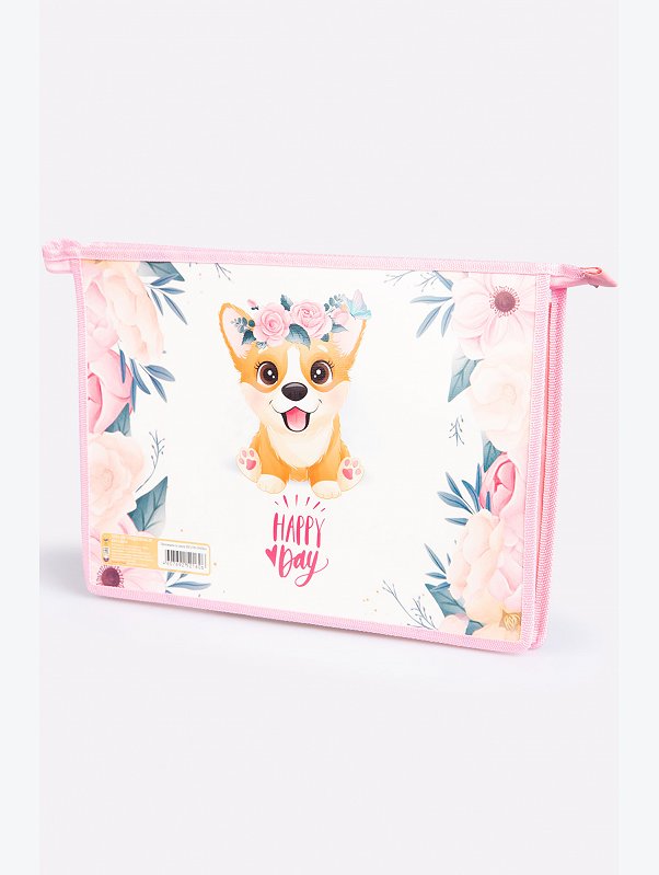 Папка для письменных принадлежностей на молнии Пчелка