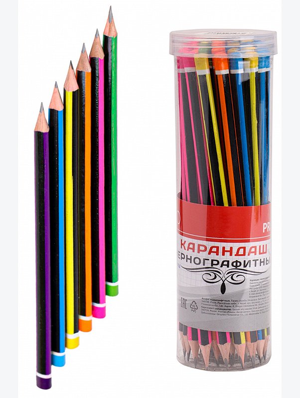 Набор чернографитных карандашей 36 шт. Prof-Press