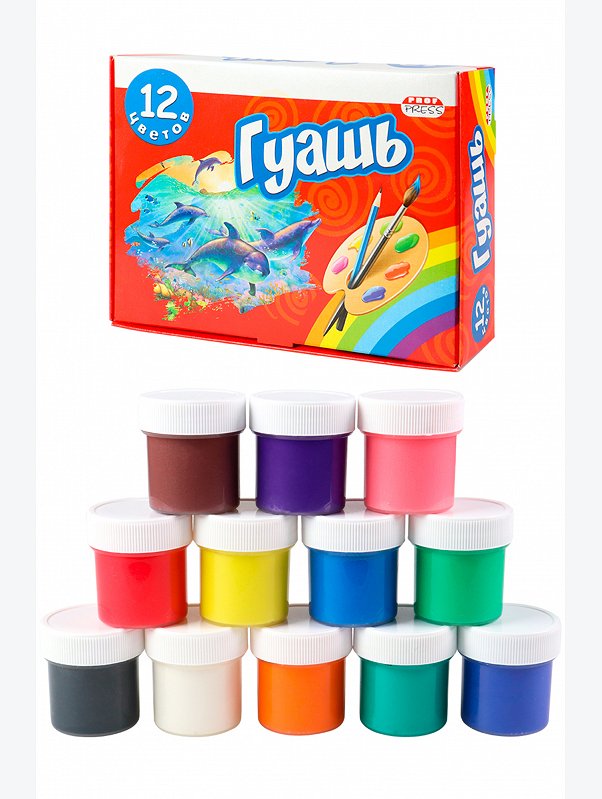 Гуашь 12 цв. Prof-Press