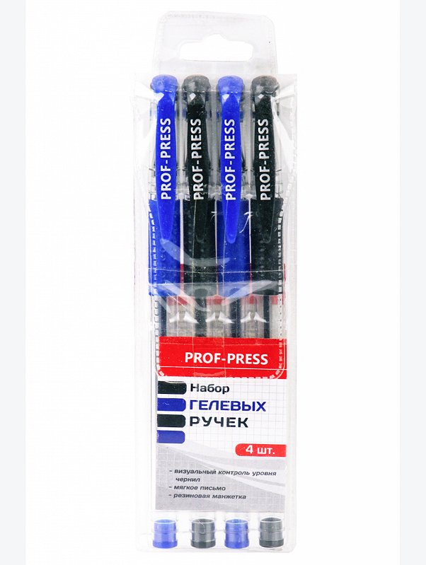 Набор гелевых ручек 4 шт. Prof-Press