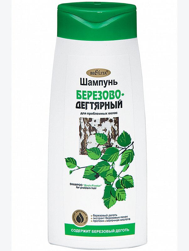 Шампунь БЕРЕЗОВО-ДЕГТЯРНЫЙ для проблемных волос Белита