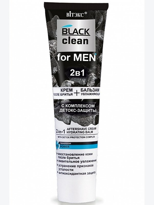Крем после бритья FOR MEN 2в1 и увлажняющий бальзам с комплексом детокс-защиты 100 мл Вiтэкс