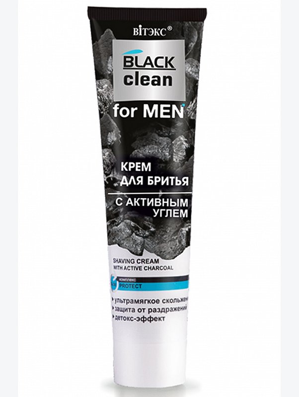 Крем для бритья FOR MEN с активным углем 100 мл Вiтэкс