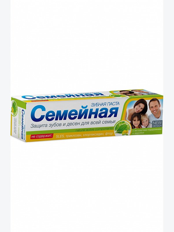 Зубная паста с экстрактами подорожника и зверобоя 130 г Свобода