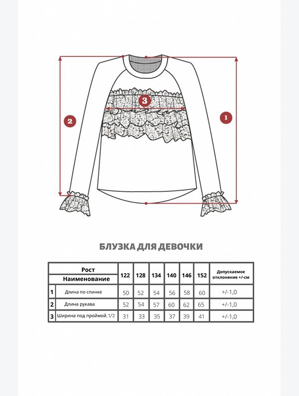 Блузка для девочки SHERYSHEFF