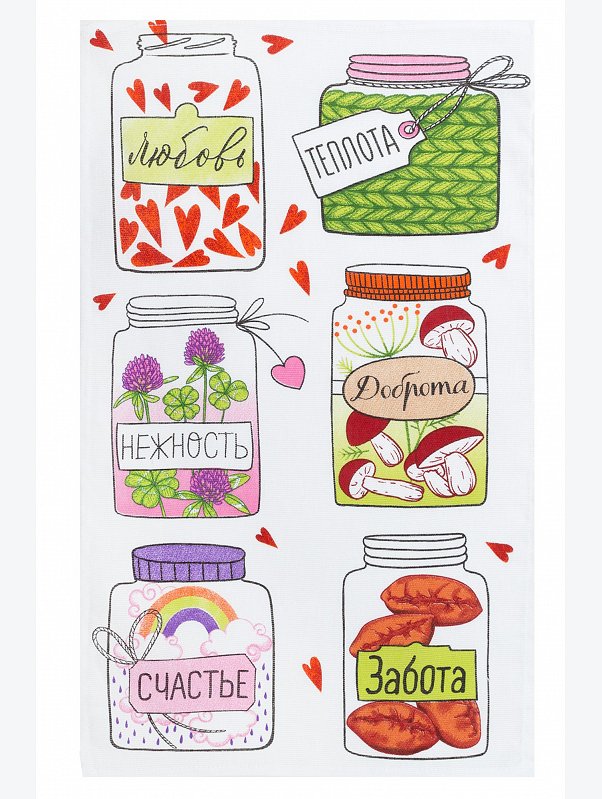 Полотенце из рогожки 34x60 см Доляна