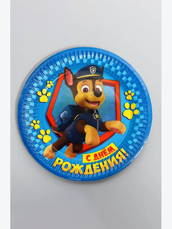 Тарелка бумажная Paw Patrol