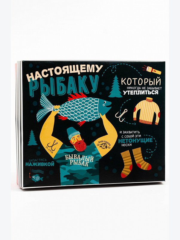 Набор мужских носков 6 пар в подарочной коробке Kaftan