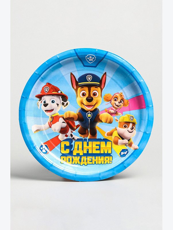 Тарелка бумажная Щенячий патруль Paw Patrol