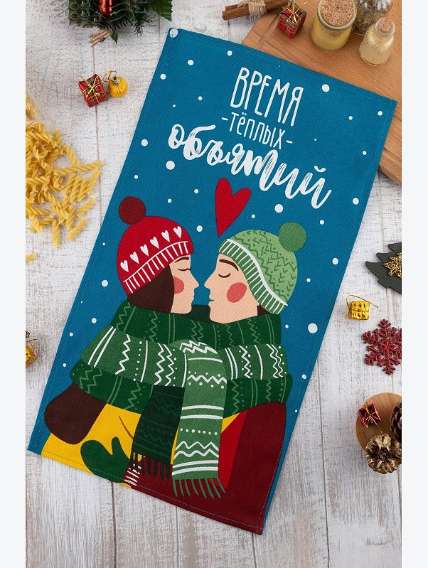 Полотенце из рогожки Доляна