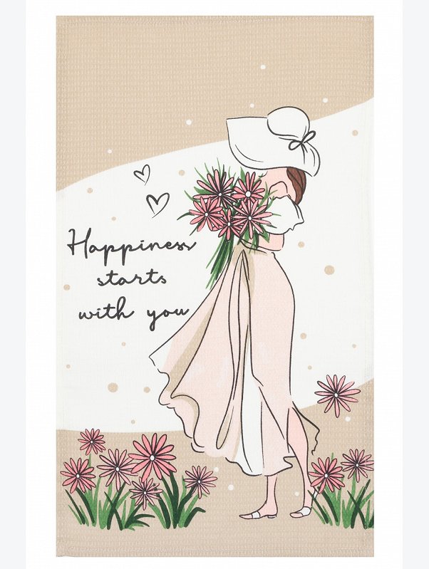 Набор вафельных полотенец 2 шт Доляна