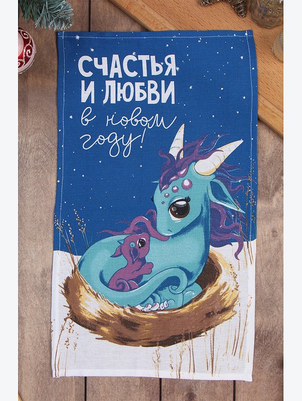 Полотенце из рогожки Доляна