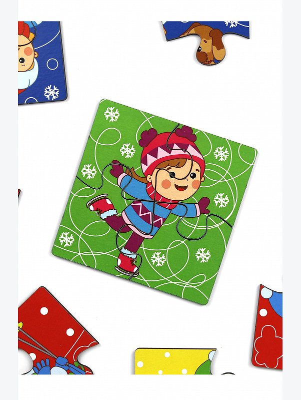 Пазлы 4 шт. Woodlandtoys