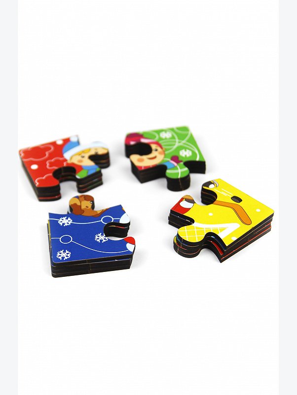 Пазлы 4 шт. Woodlandtoys