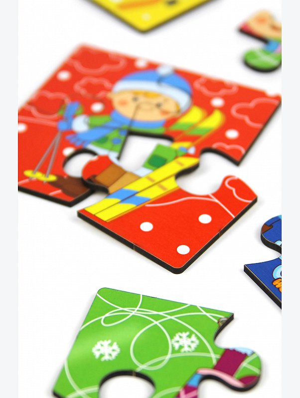 Пазлы 4 шт. Woodlandtoys