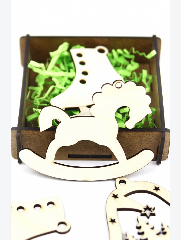Фигурки для декорирования Новогодние подвески Woodlandtoys