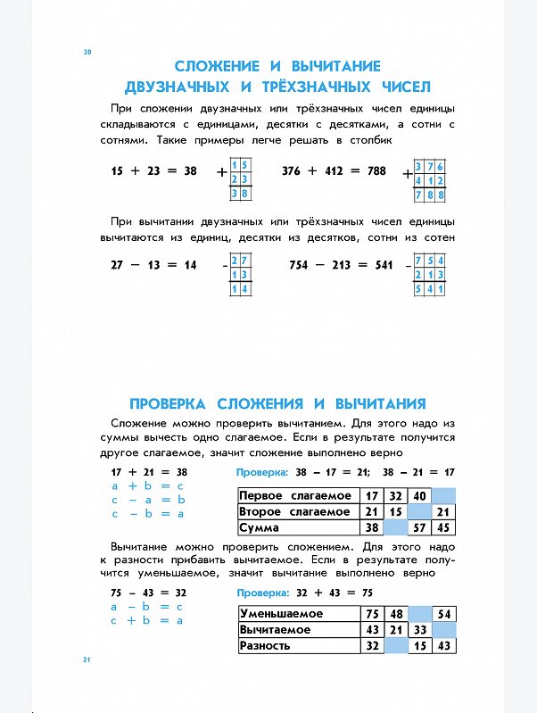 Сборник правил по русскому языку и математике для начальных классов 128 стр. Стрекоза