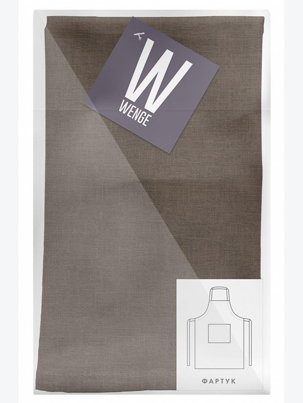 Фартук из рогожки Wenge