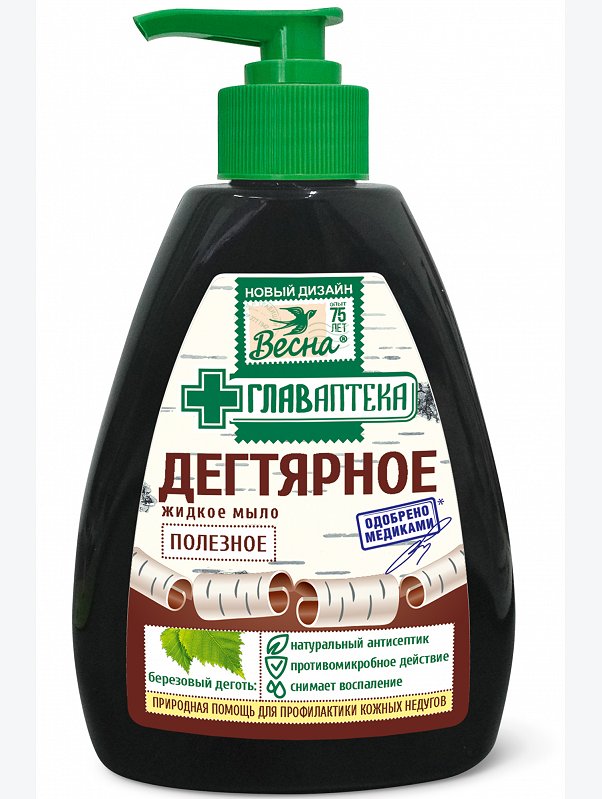 Мыло жидкое Дегтярное 280 г. Весна