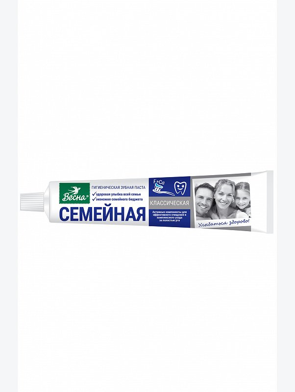 Зубная паста Семейная классическая 90 г Весна