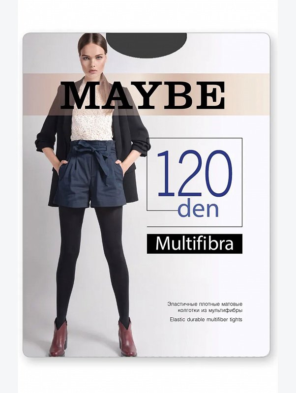 Женские плотные матовые колготки 120 ден Maybe