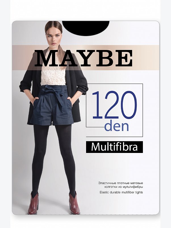 Женские плотные матовые колготки 120 ден Maybe