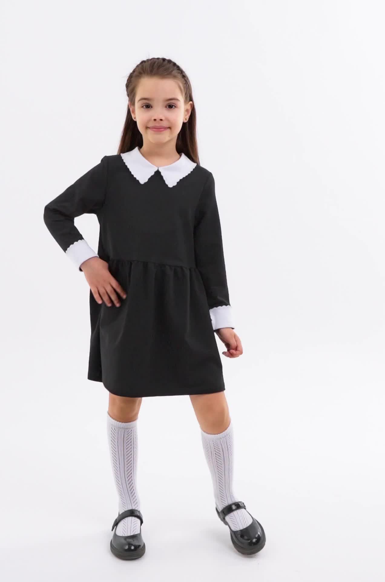 Школьное платье для девочки Happy Fox