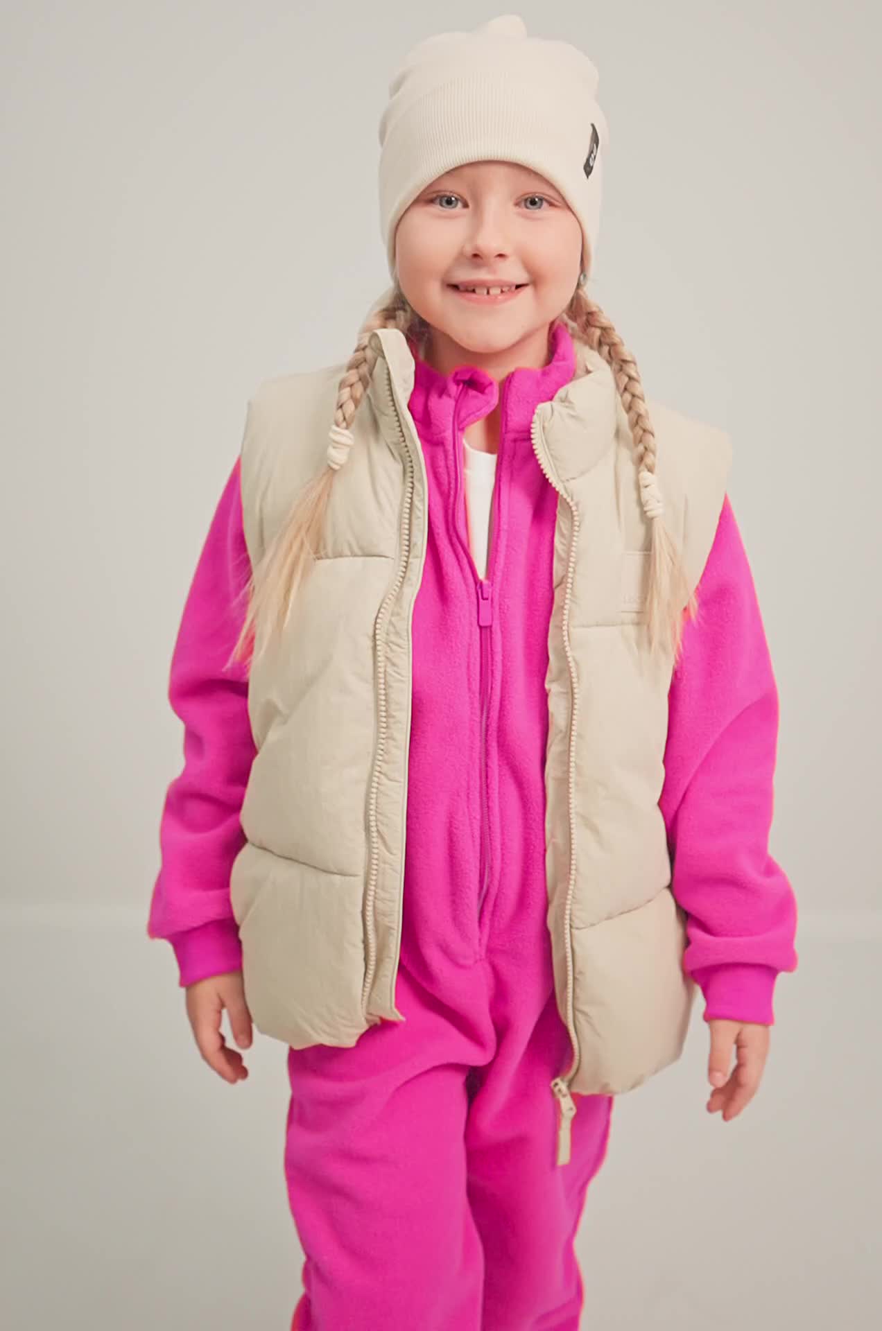 Флисовый комбинезон для девочки Happyfox