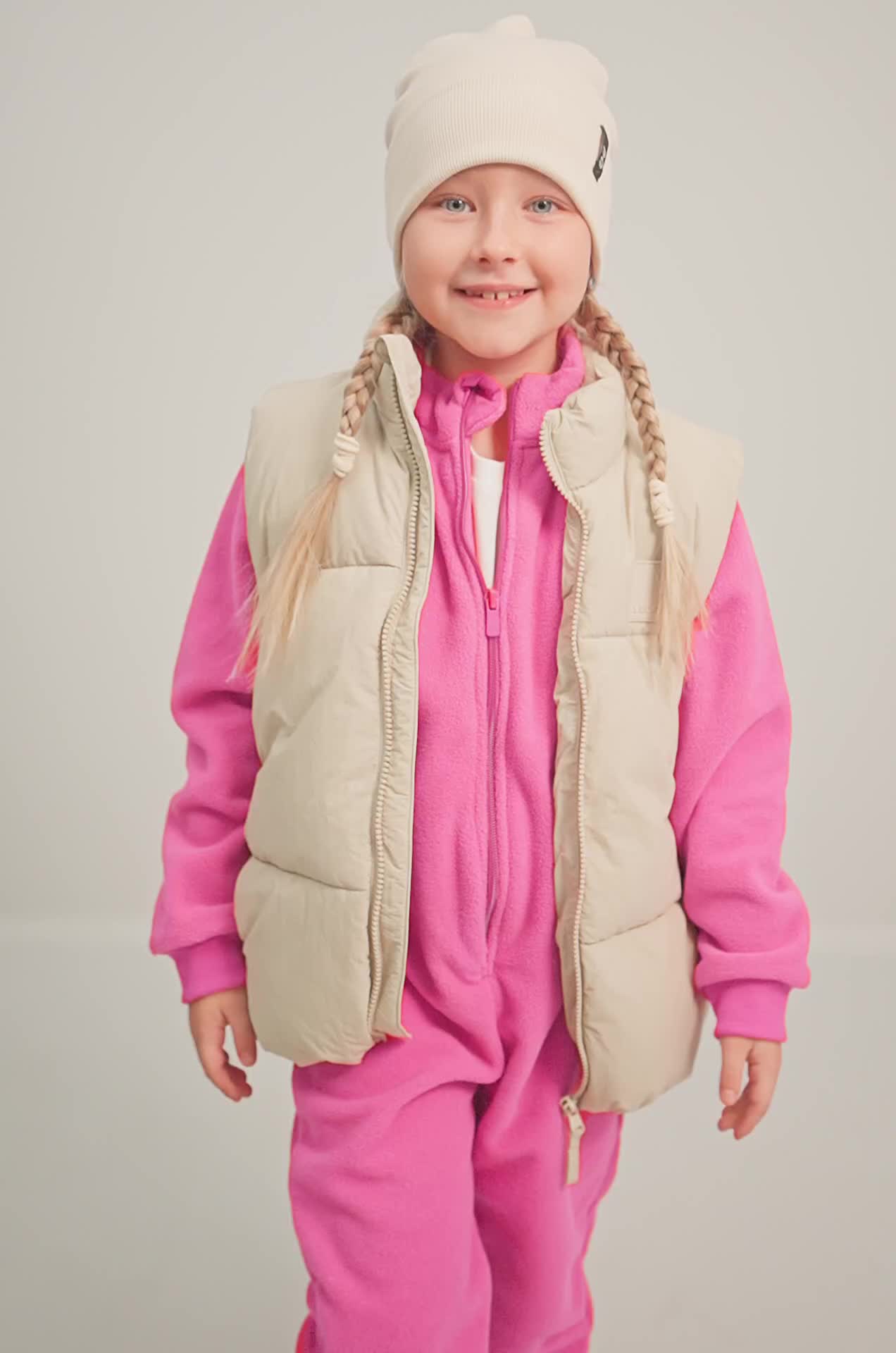 Флисовый комбинезон для девочки Happyfox